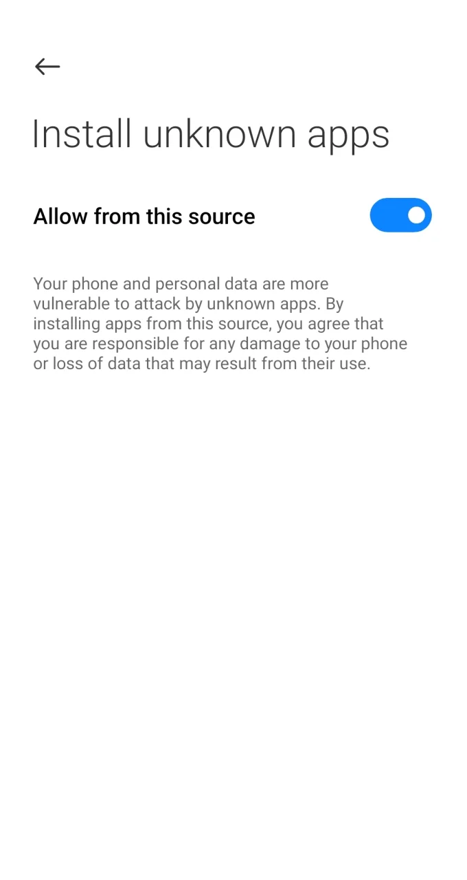 Allow the installation of 888Starz app on your Android.