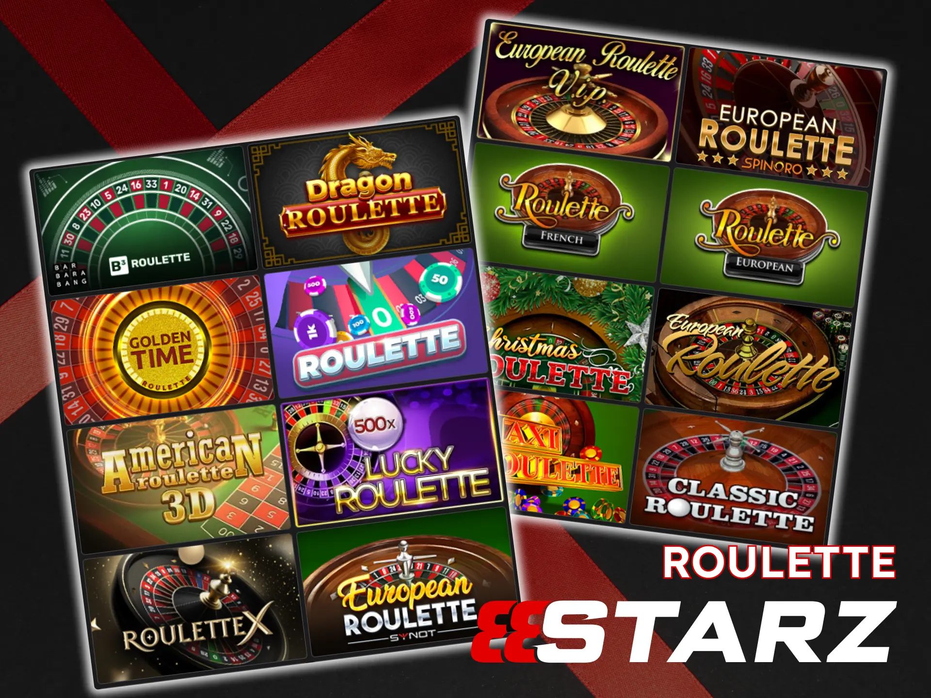 Select the roulette games you want to play at 888Starz.
